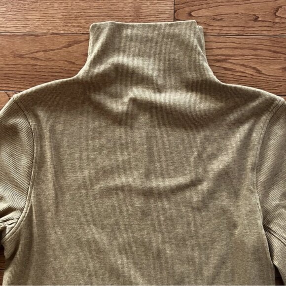 Lululemon Ribbed WoolBlend TurtleneckHeathered Allspice size 8 - Picture 4 of 13